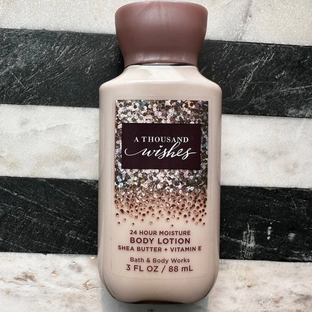 Bath  Body Works A Thousand Wishes 24 Hour Body Lotion - Travel Size 3 oz - NEW